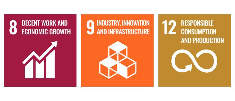 SDGs IBB Group: 8 - Decent work and economic growth // 9 - Industry, Innovation and Infrastructure // 12 - Responsible Consumption and Production